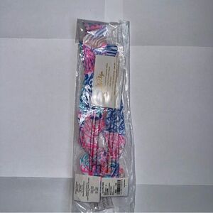 Lilly Pulitzer Vibrant Pink and Blue Scrunchie